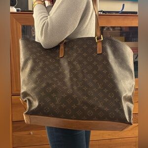 Authentic Oversized LOUIS VUITTON Cabas Mezzo Monogram Shoulder Tote Bag Purse